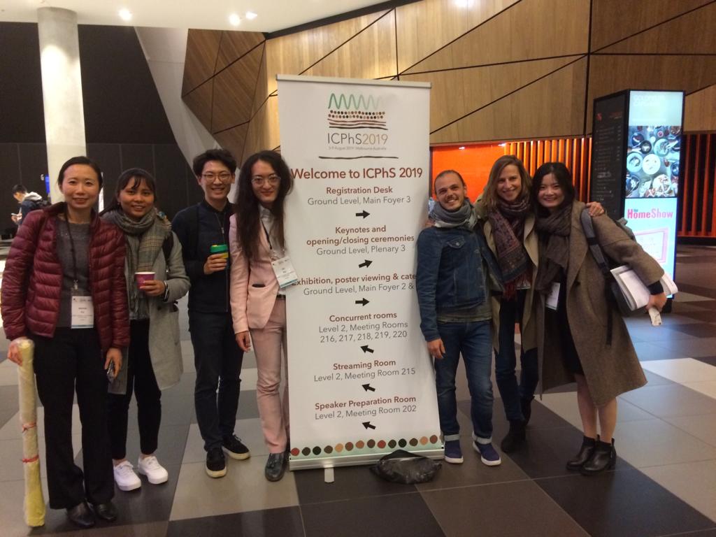 Les membres du LPP à l'ICPhs 2019 en Australie